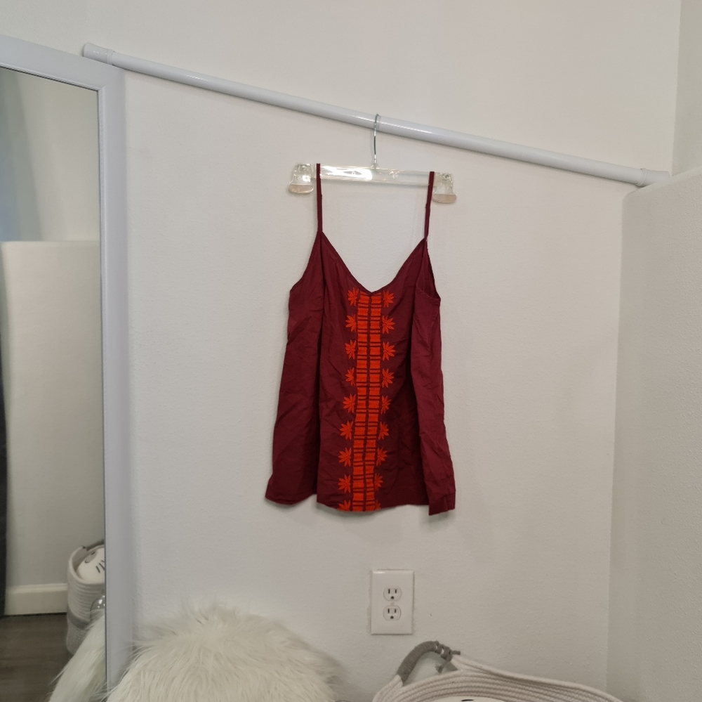 Red baggy camisole